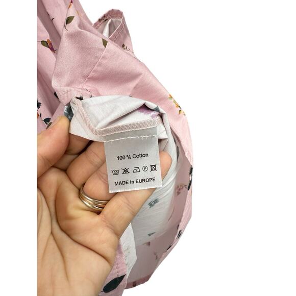 Christina Rohde Pink Floral Flutter Ruffle Sleeve Formal Dress Kids Size 14 New - Picture 6 of 8